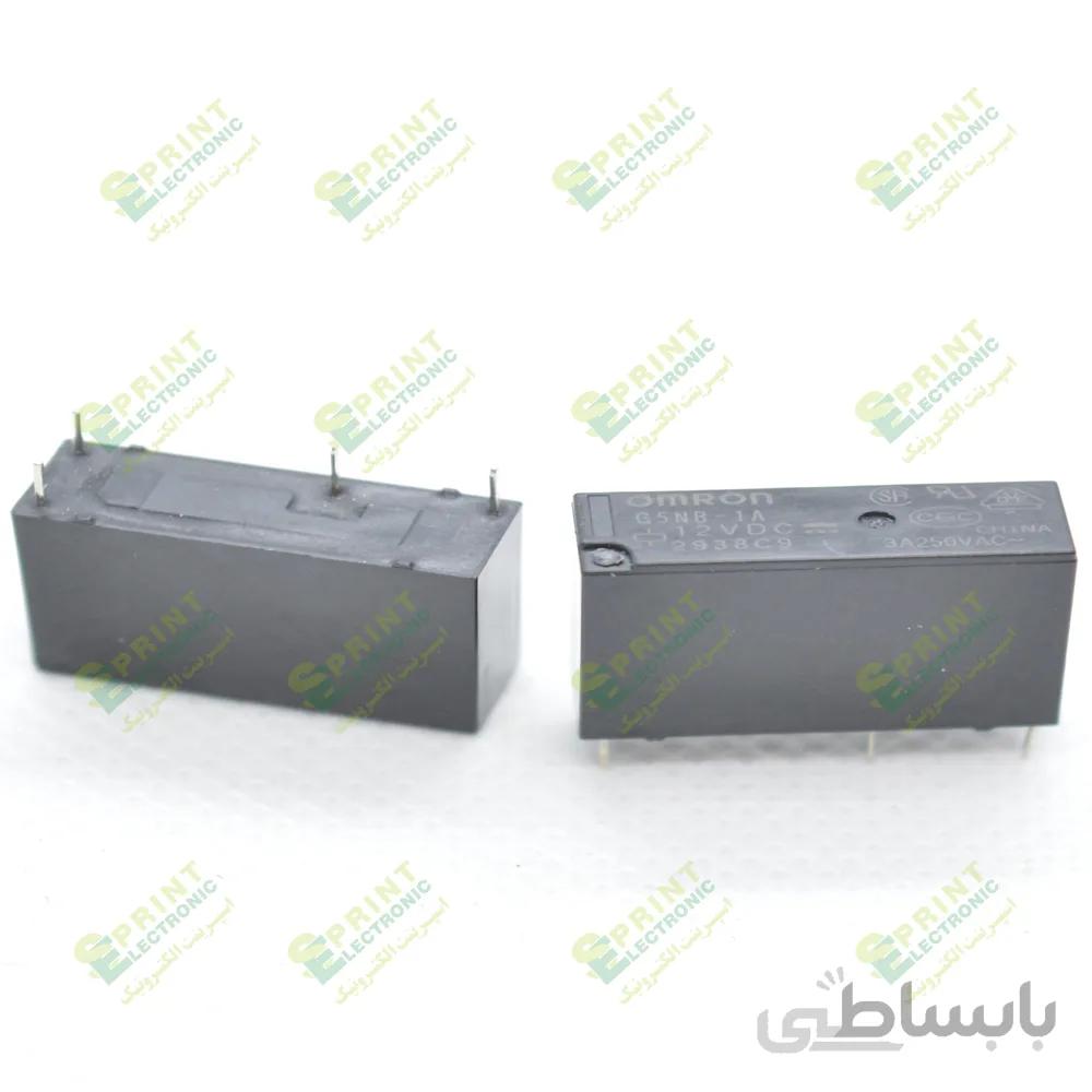 رله 12 ولت پکیجی 4 پایه 3 آمپر Omron G5NB-1A-12VDC