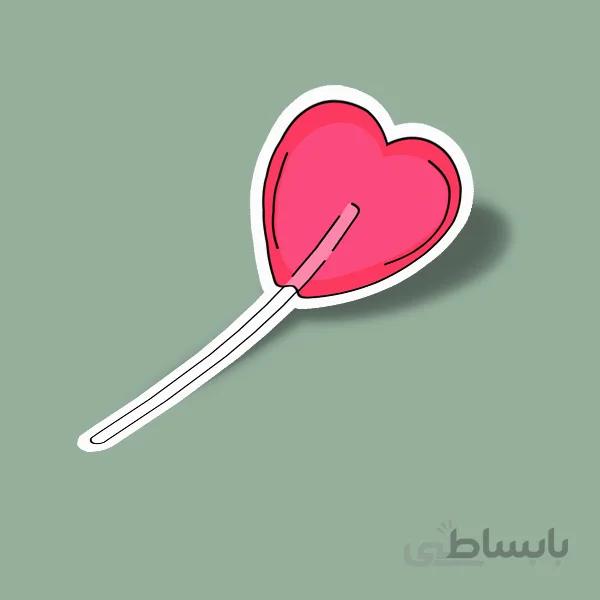 استیکر Heart Lolly