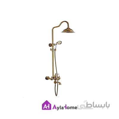 شیر مخلوط دوش موست مدل گوتیک طلایی (همراه با علم مرکب)