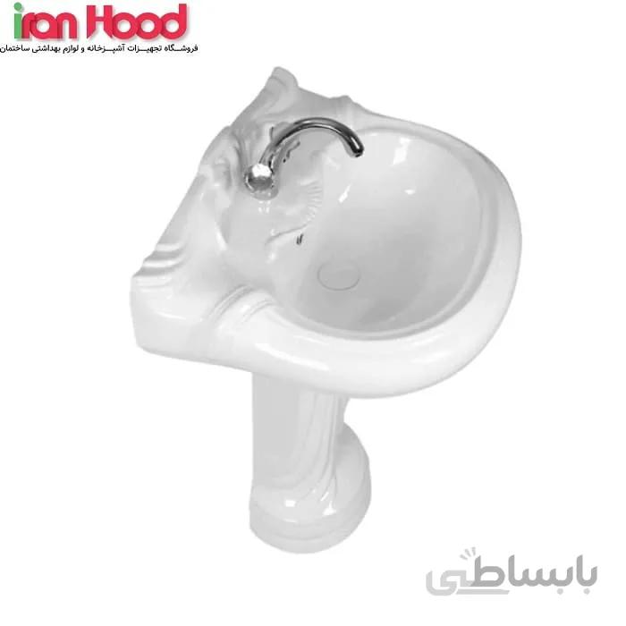 روشویی پایه دار گلسار مدل کویین ا Golsar Queen wash basin
