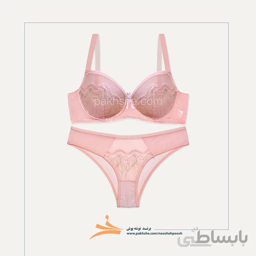 ست صورتی فانتزی فنردار برند نوشه پوش کد 55070