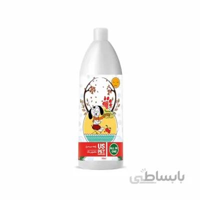 شامپو US pet با رايحه سيب سرخ مخصوص سگ - 1000 میلی لیتر