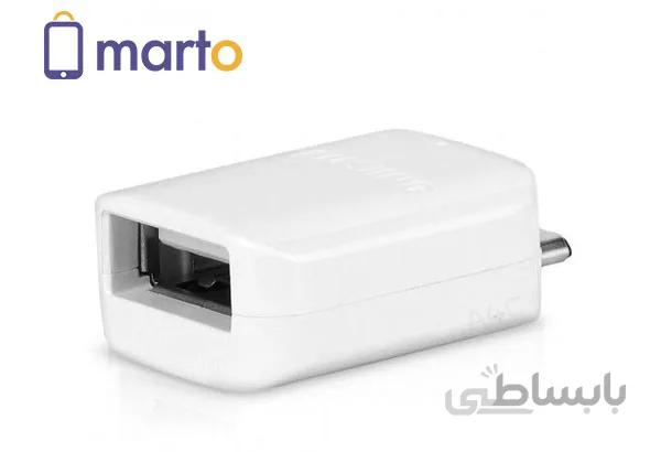 مبدل OTG سامسونگ USB به Micro-USB مدل GH96-09728A ا SAMSUNG GH96-09728A OTG Micro USB to USB Connector