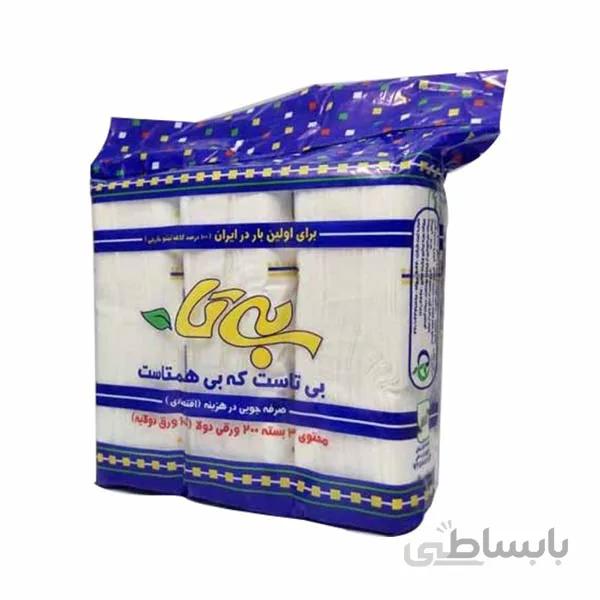 دستمال کاغذی 200 برگ بی تا در بسته 36 عددی ا bita napkin 200leaves