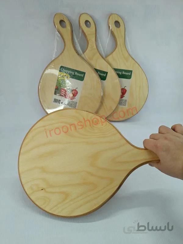 تخته گوشت چوبی گرد دسته دار A&M مدل SM12