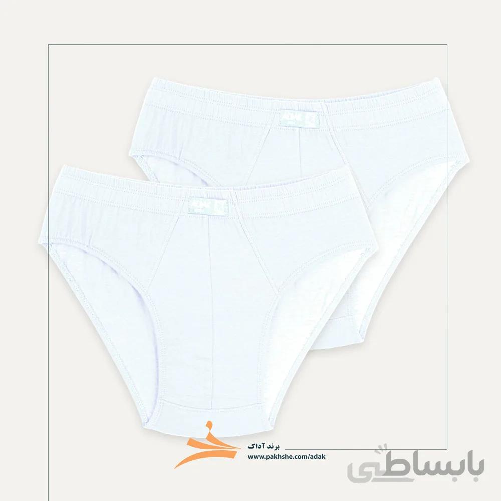 بسته دو عددی شورت اسلیپ سفید آداک کد 29002