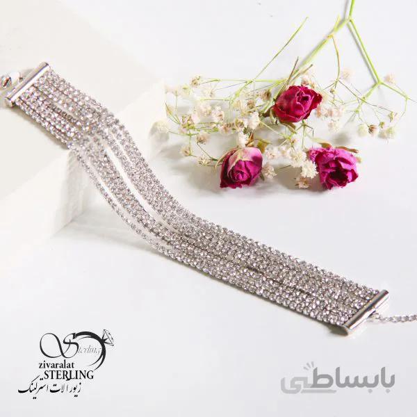 دستبند زنانه طرح طلا کد 181464