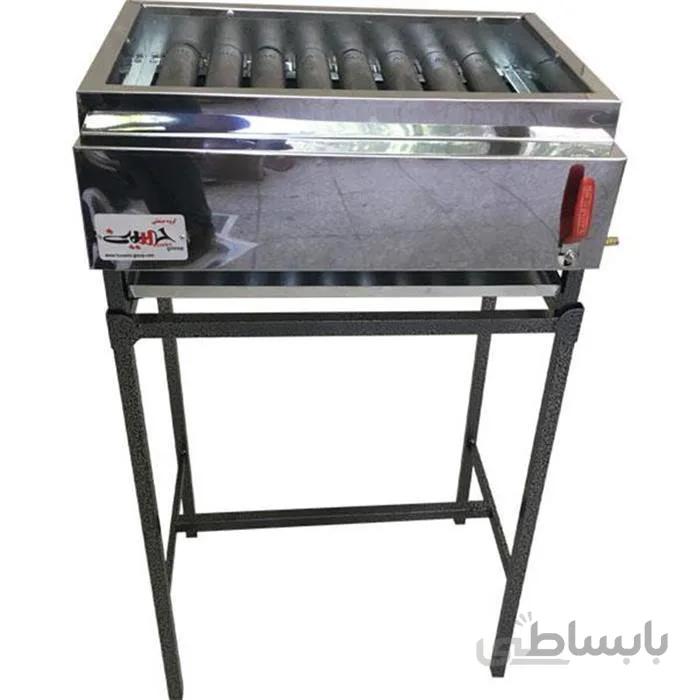 کباب پز استیل حسینی مدل ماندگار ا ابعاد : 35 × 55 سانتی متر