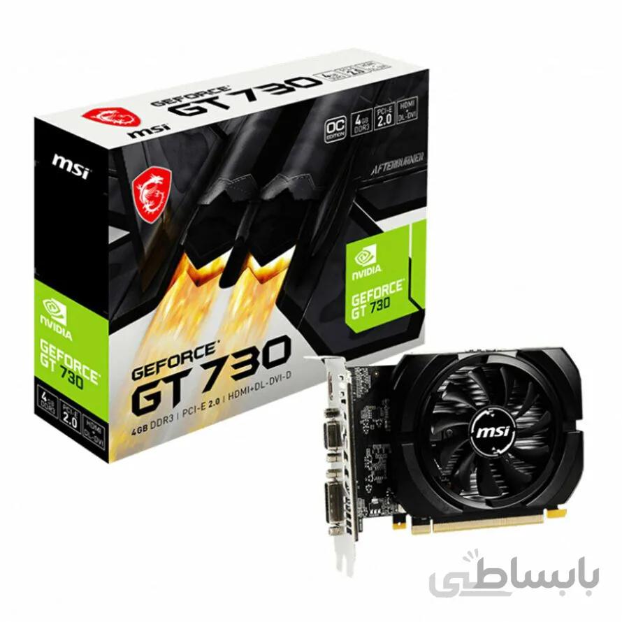 کارت گرافیک ام اس آی GeForce GT 730 OC 4GB ا MSI GeForce GT 730 OC 4GB DDR3 Graphic Card