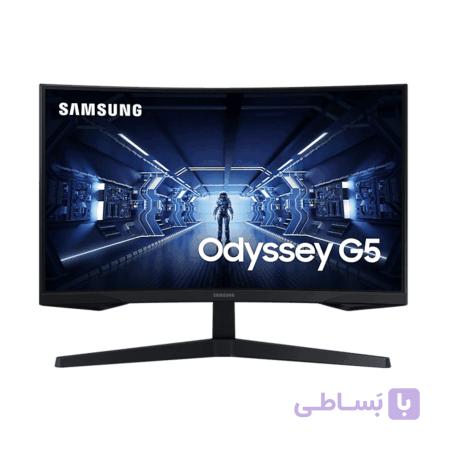مانیتور مخصوص بازی سامسونگ مدل LC27G55TQ-W سایز 27 اینچ