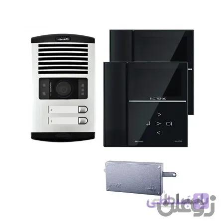 پکیج 2 واحدی کامل آیفون تصویری الکتروپیک 592 / 1086 مشکی