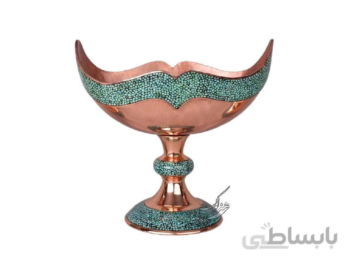 کشکول فیروزه کوبی مسی سایز 25