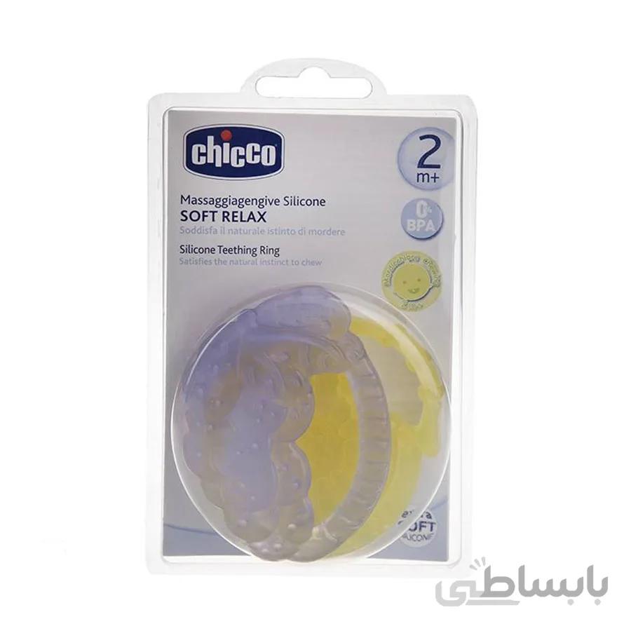دندان گیر سیلیکونی چیکو مناسب ۲ ماهگی