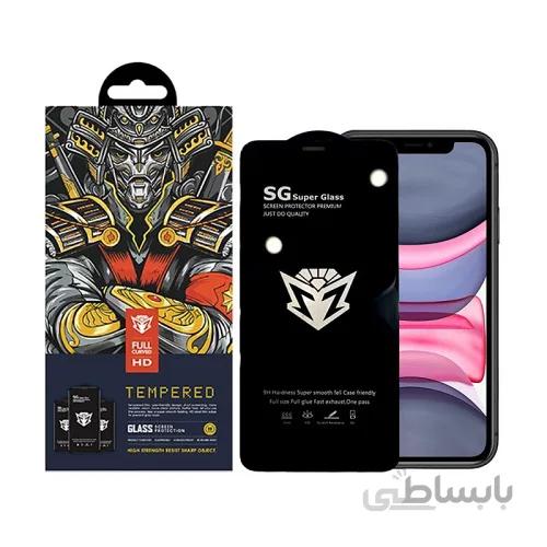 محافظ صفحه نمایش اس جی مدل Super Glass مناسب برای گوشی موبایل اپل Iphone 11 /XR ا SG Super Glass screen protector suitable for Apple Iphone 11 /XR