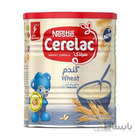 سرلاك گندم به همراه شیر نستله 400 گرم ا nestle cerelac wheat with milk