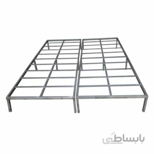 کفی تخت فلزی دو نفره دو تیکه