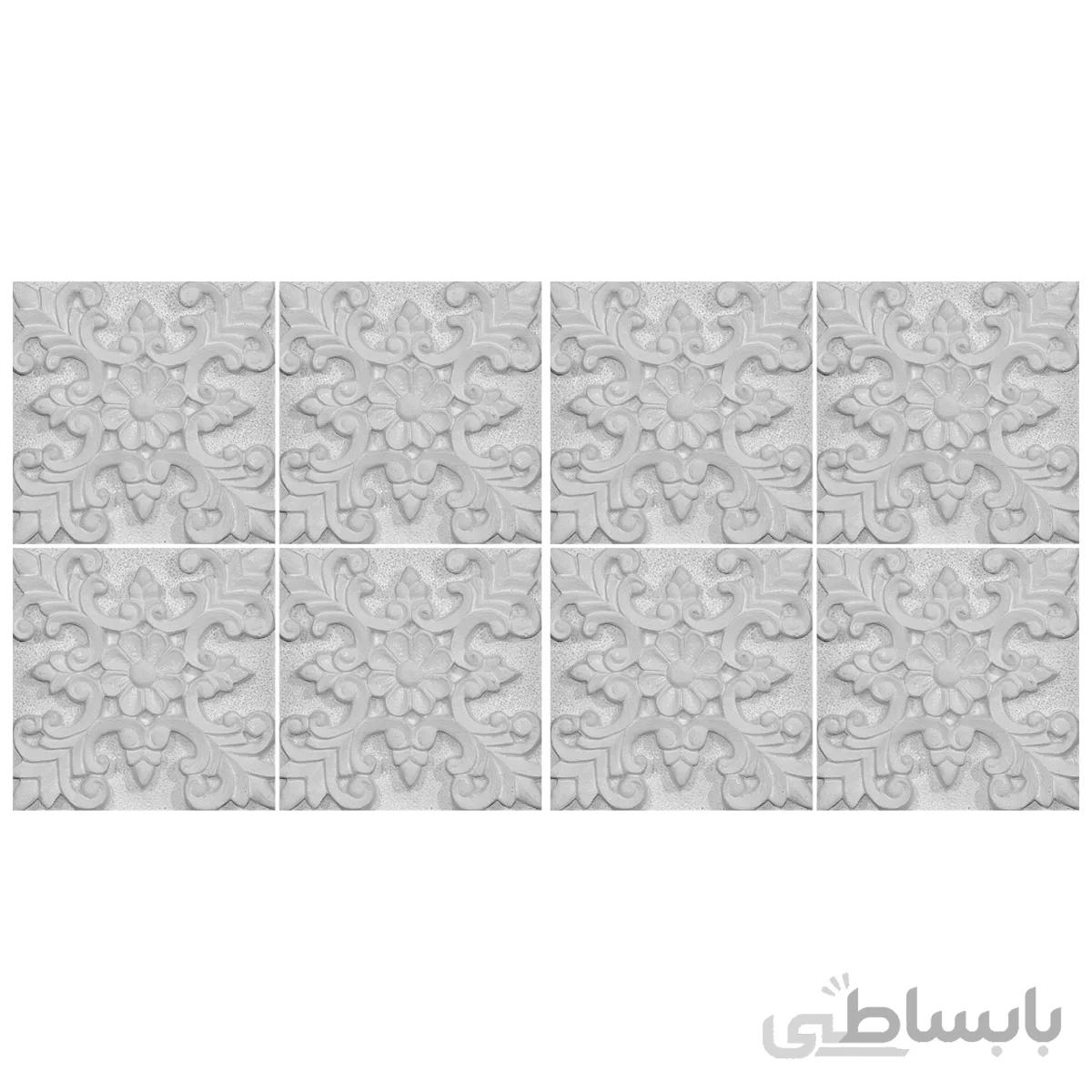 دیوارپوش تندیس و پیکره شهریار مدل امای کد W1010 21 بسته 8 عددی