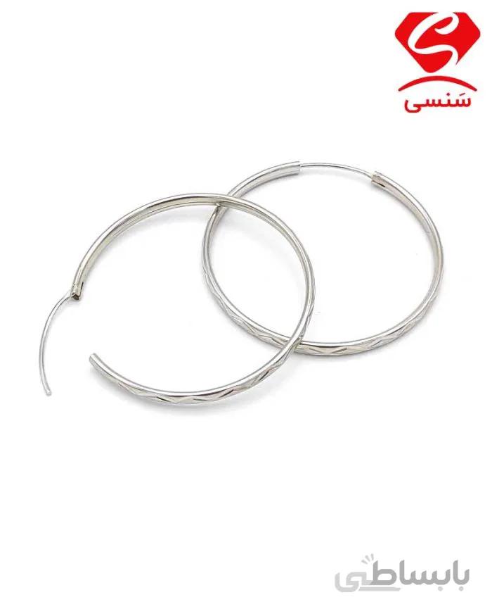 گوشواره نقره حلقه ای