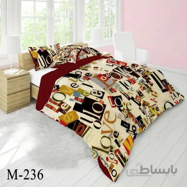 روتختی سه بعدی ساتن ابریشم ترک طرح مدرن - کد M 236