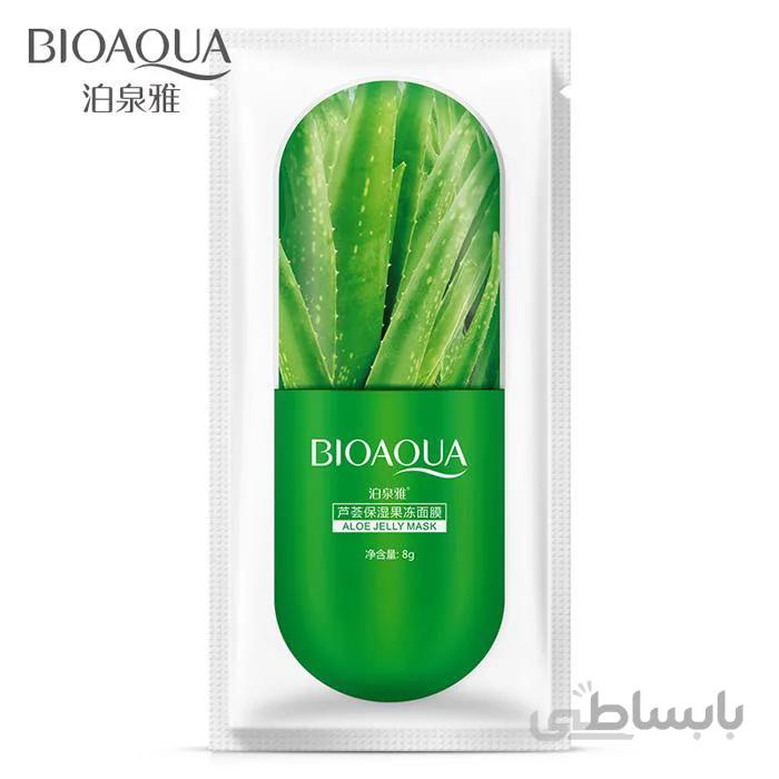 ماسک ژله ای آلوورا بیوآکوا 8 گرم Bioaqua Aloevera Jelly Mask 8g