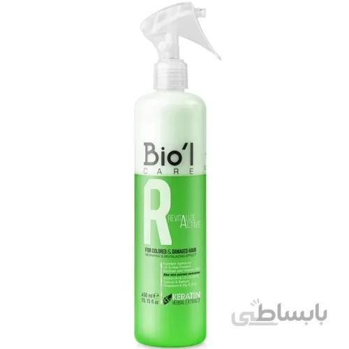 سرم موی دو فاز ضد وز بیول مناسب موهای رنگ شده و آسیب دیده حجم 450 میل ا Biol Anti Frizz Hair Serum For Colored And Damaged Hair 450ml