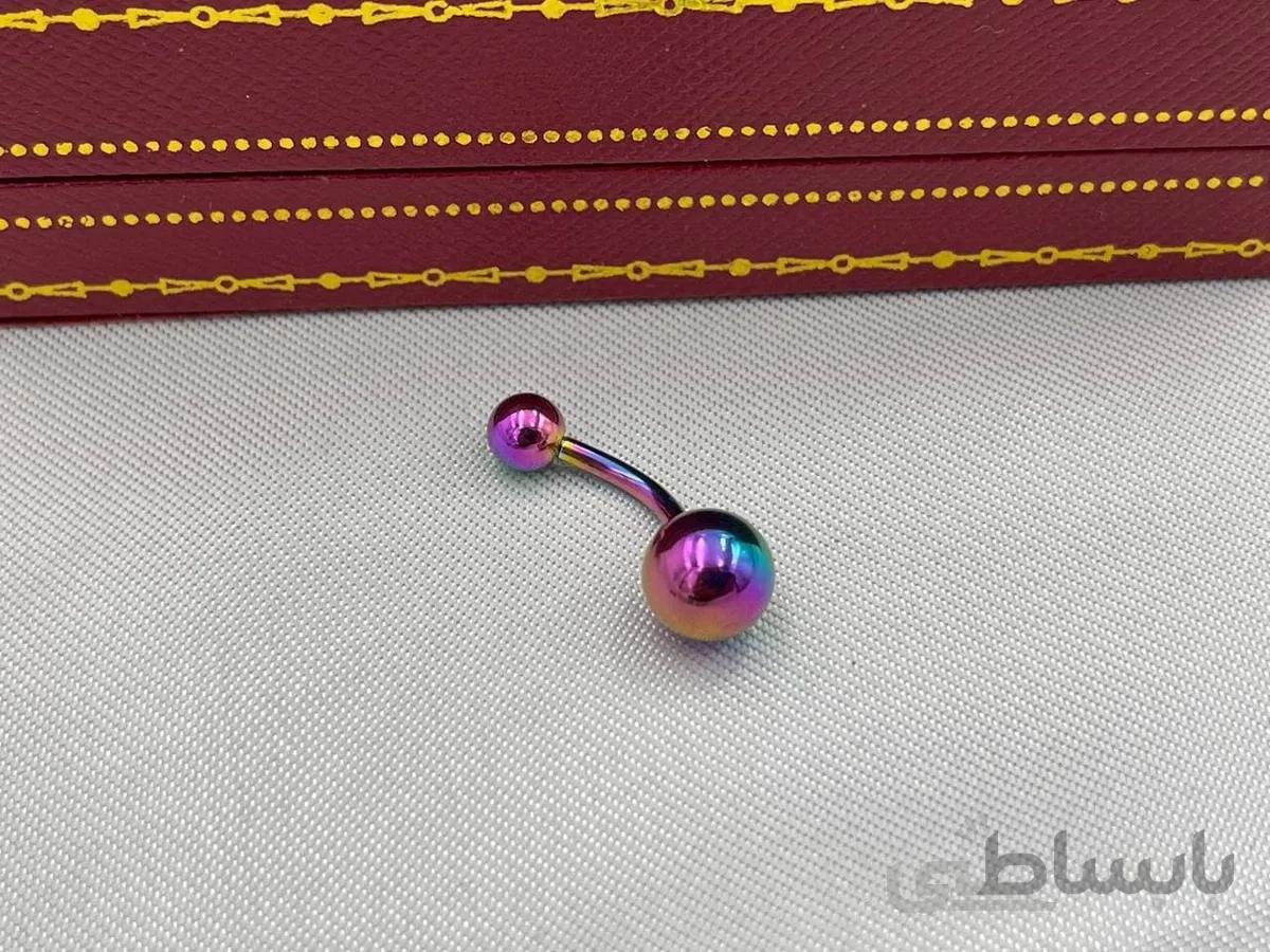 پیرسینگ ناف هفت رنگ