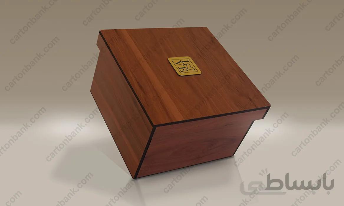 جعبه هدیه چوبی دربدار – کد CB-J10-2