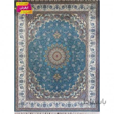 فرش ماشینی پرشین مشهد طرح 36002 آبی