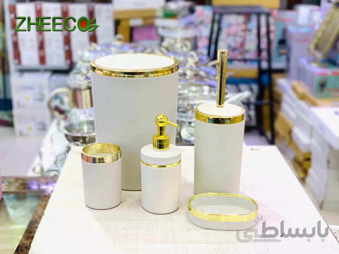 ست سرویس بهداشتی ۵ تکه اکرولیک رنگ سفید