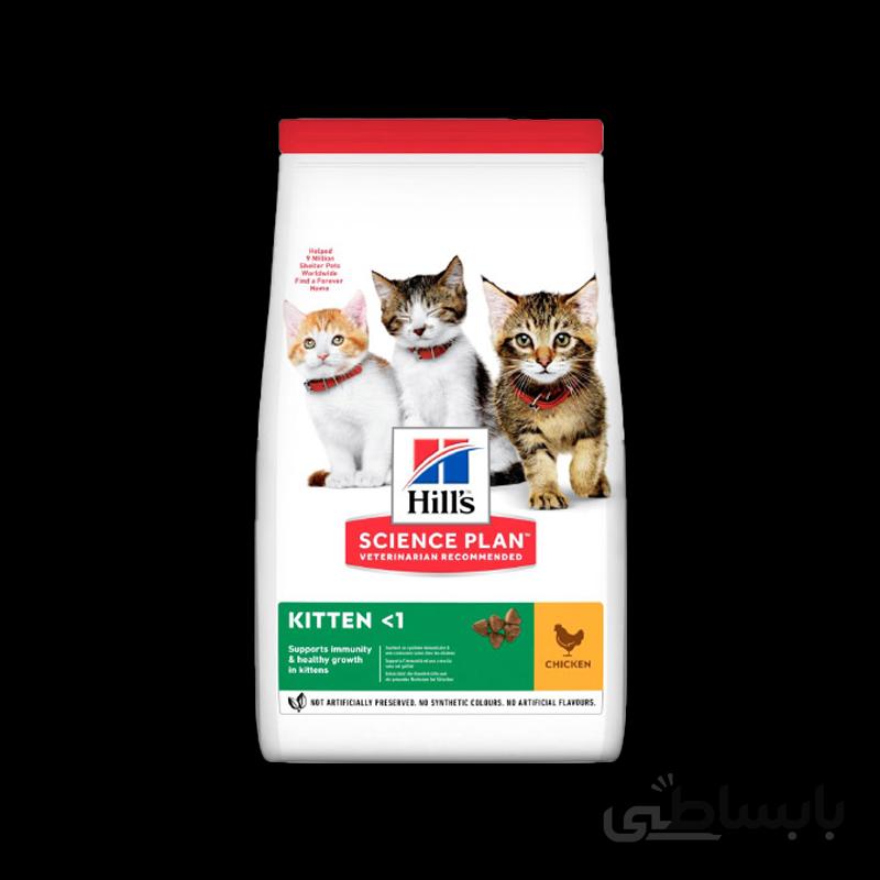 غذای خشک گربه هیلز مدل Kitten طعم مرغ وزن 1.5 کیلوگرم