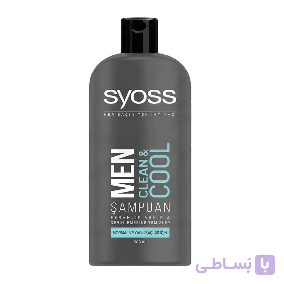 شامپو سایوس مردانه مدل Clean and Cool حجم 500 میلی لیتر ا Syoss Men Shampoo, Clean and Cool Model, Volume 500 ml کد 330408