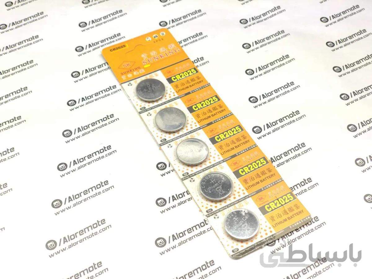 باتری سکه ای 2025 ورق 5 عددی