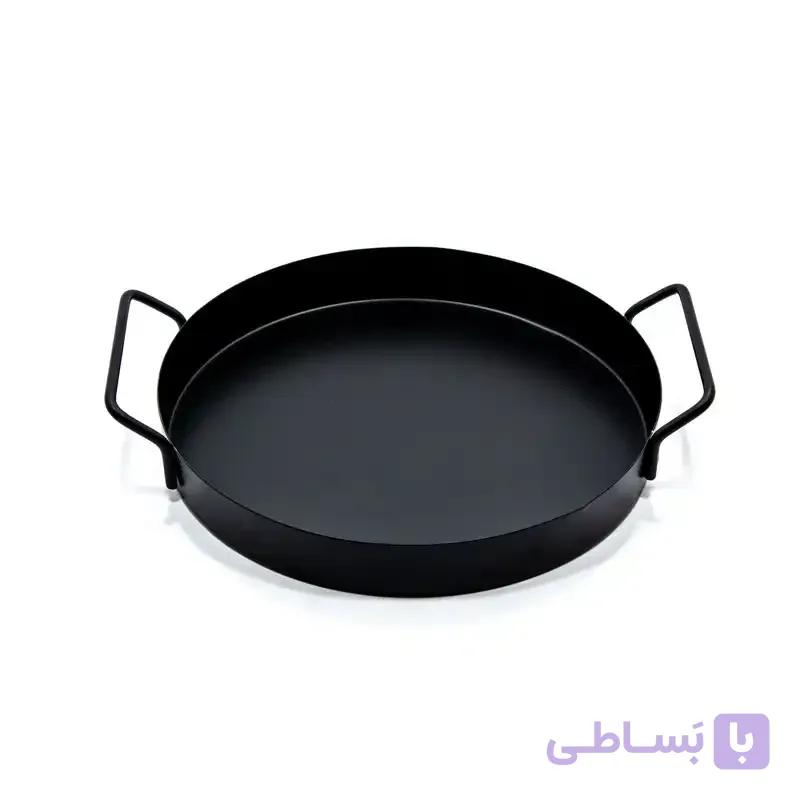 سینی سرو دسته دار فلزی