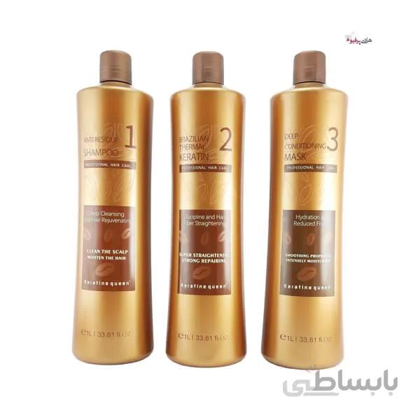 کراتین مو کویین queen قهوه ای اصل برزیل