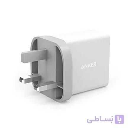 شارژر دیواری انکر 18 وات مدل PowerPort plus 1 B2013 همراه با کابل micro USB