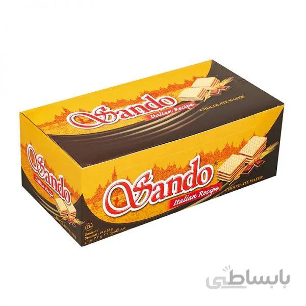 ویفر شکلاتی ساندو باکس ۲۴ عددی – Sando Wafer