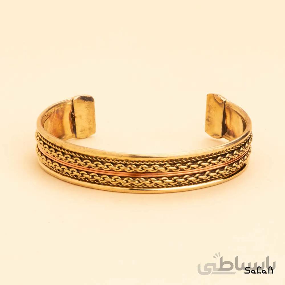 دستبند النگویی هندی برنجی