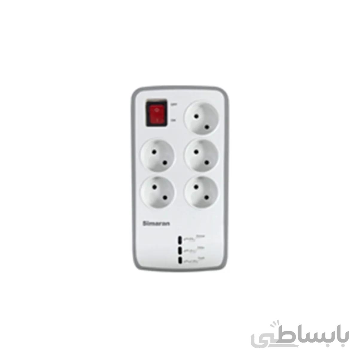 محافظ ولتاژ 5راهی صوتی و تصویری بدون ارت جدید(کابل180) ا SM-525-N