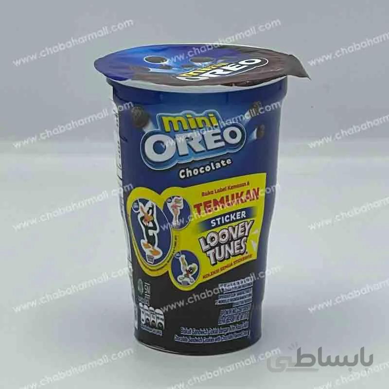 بیسکویت مینی لیوانی شکلاتی oreo mini chocolate cream
