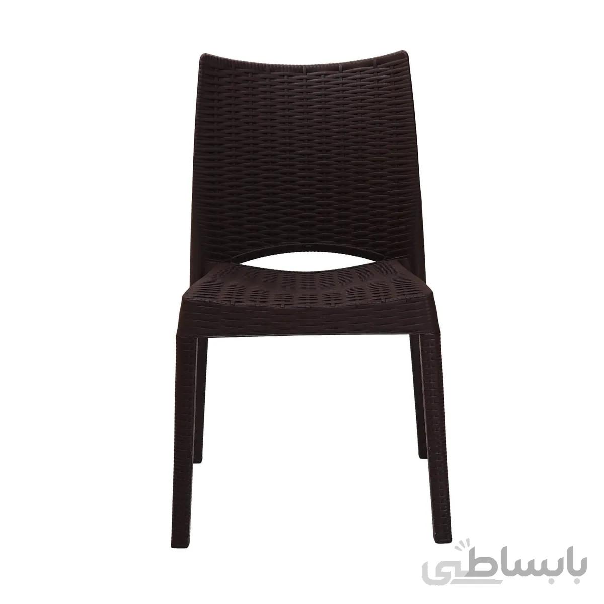 ‌صندلی حصیری بامبو بی دسته صنایع نظری