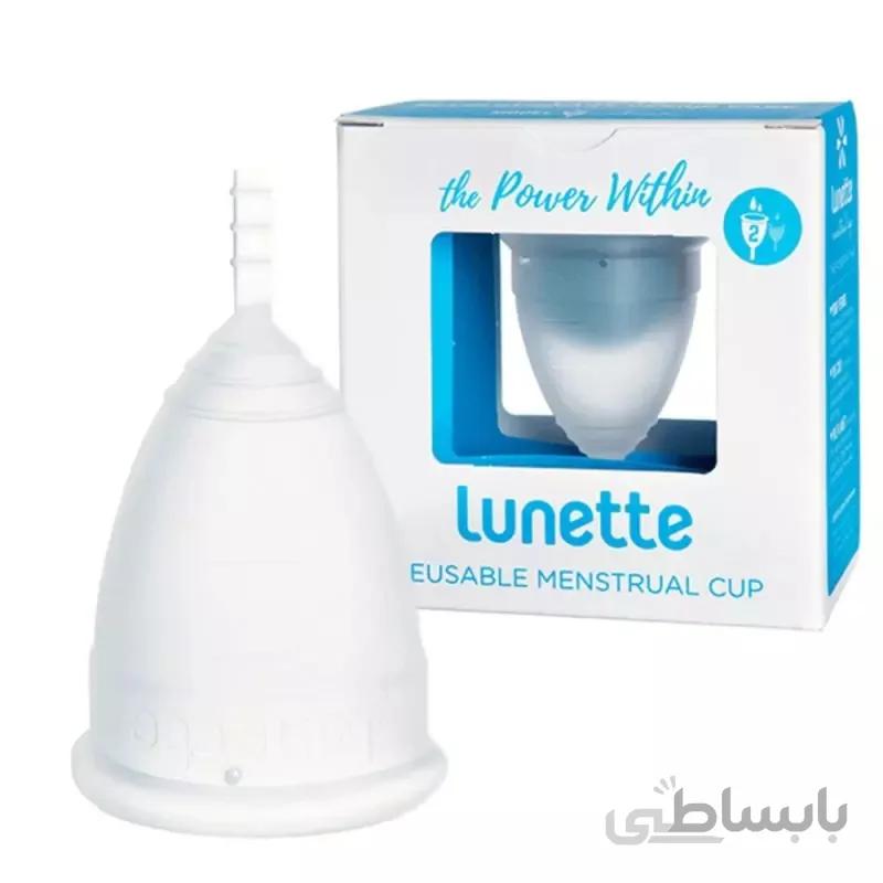 کاپ قاعدگی لونت سایز 2 شفاف ا Menstrual Cup Lunette size 2