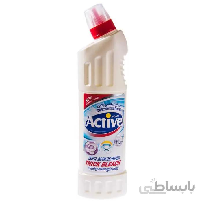 مایع سفید کننده غلیظ سفید اکتیو ۷۵۰ گرمی ا -