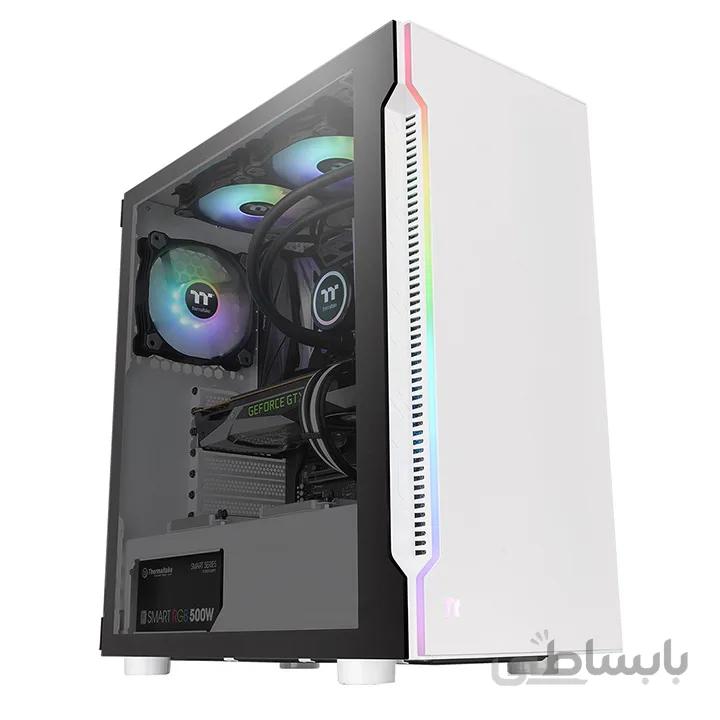 کیس کامپیوتر ترمالتیک مدل H200 TG Snow RGB ا H200 TG Snow RGB Computer Case