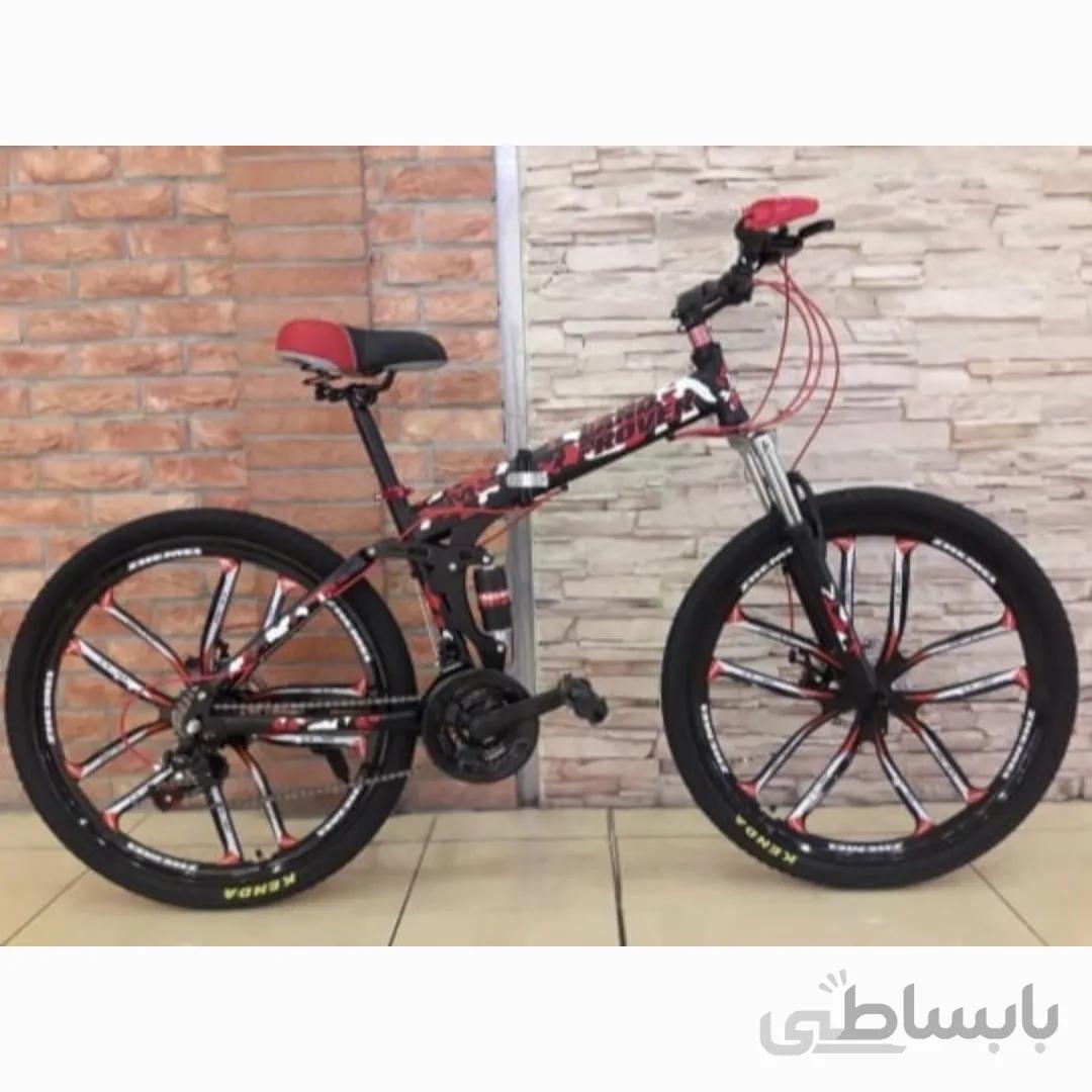 دوچرخه تاشو توریستی لندروور Land Rover سایز ۲۶ ده پره