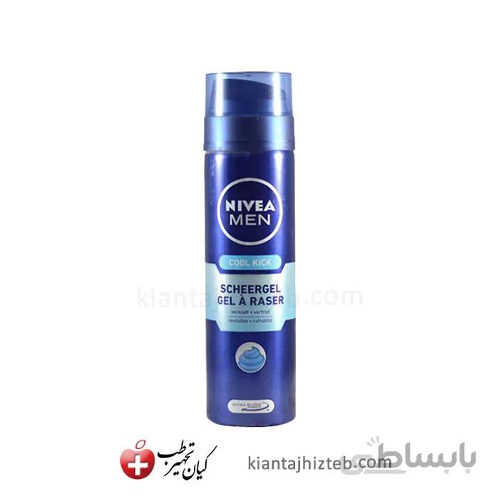 ژل اصلاح مردانه NIVEA مدل Cool Kick حجم 200 میل