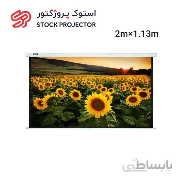 پرده نمایش برقی پروژکتور سلکسون CW200A سایز 200×113 سانتی متر