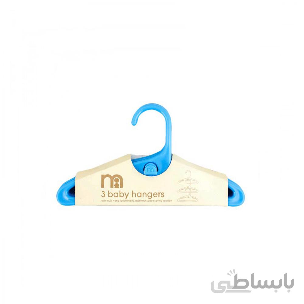 چوب آویز لباس کودک مادرکر Mothercare تک رنگ 3 عددی