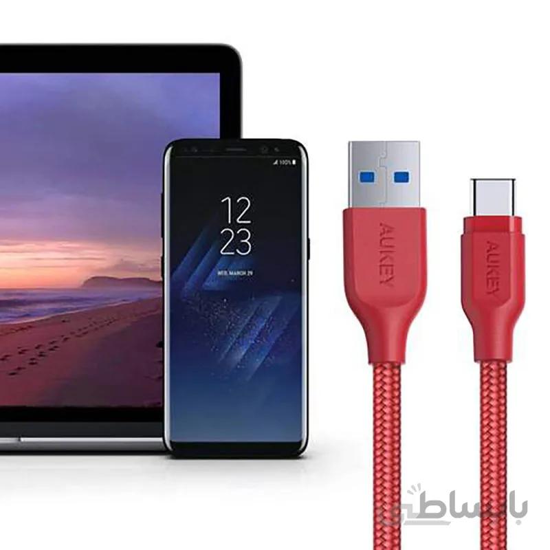 کابل تبدیل USB به USB-C آکی مدلCB-AC1 طول 1.2 متر