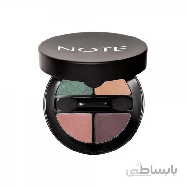 سایه چشم نوت سری Luminoussilk شماره 02 پالت 4 عددی ا LUMINOUS SILK QUATTRO EYESHADOW NOTE