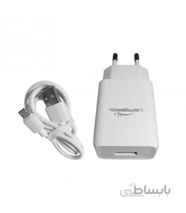 شارژر فست LAPROMAL مدل Lp-C34 به همراه کابل میکرو یو اس بی